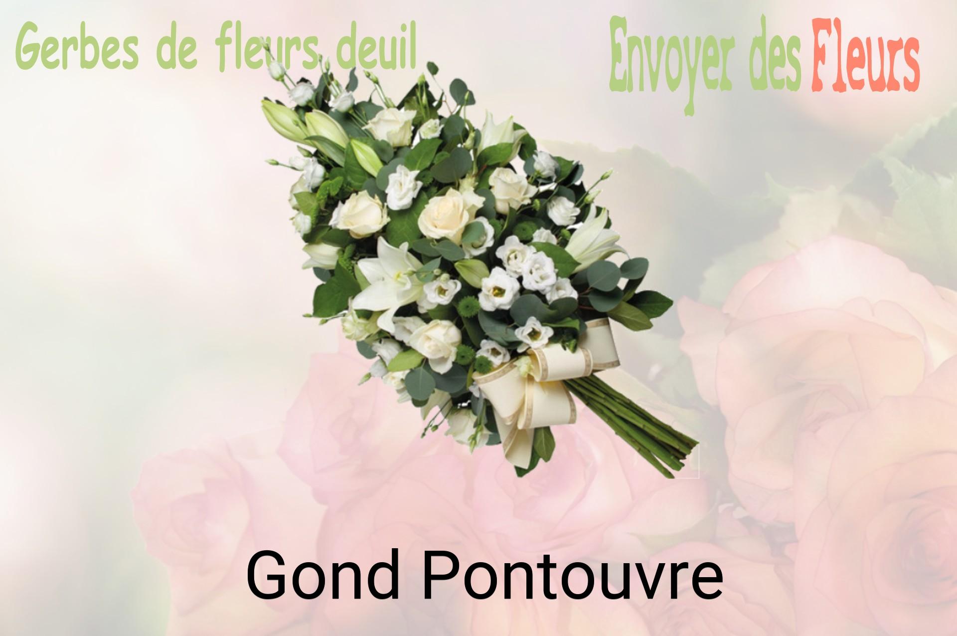Gerbe de fleurs de deuil livrée à Gond-Pontouvre